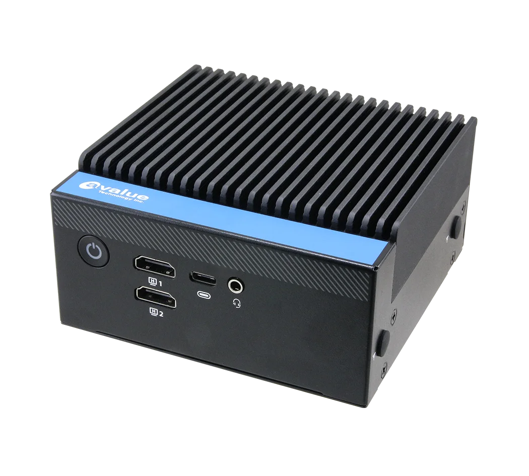 Avalue Technology NUC-ADN, front perspective