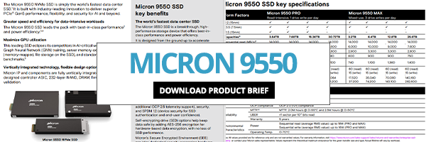 Micron 9550 product brief